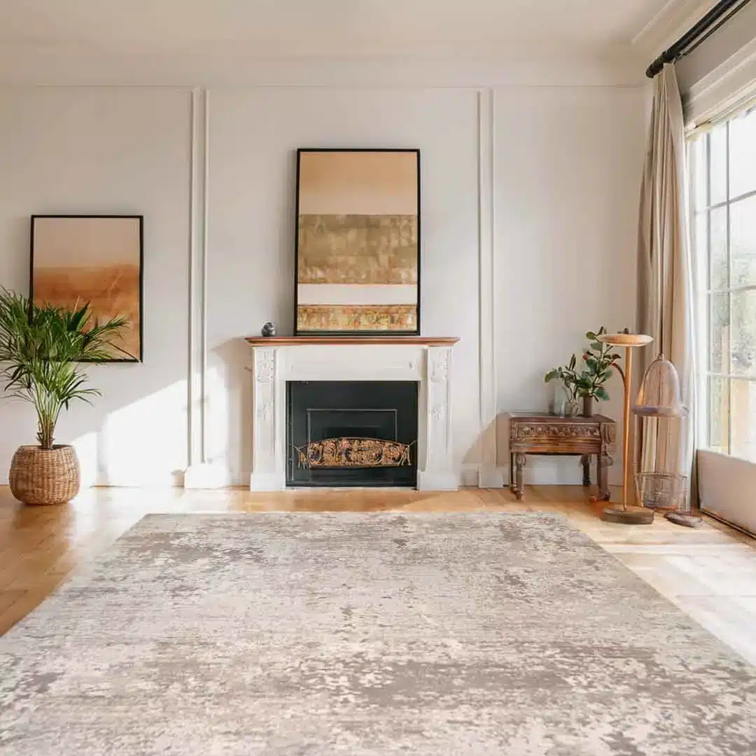 Lorenz Cozy Neutral Beige Texture Rug - Image 2