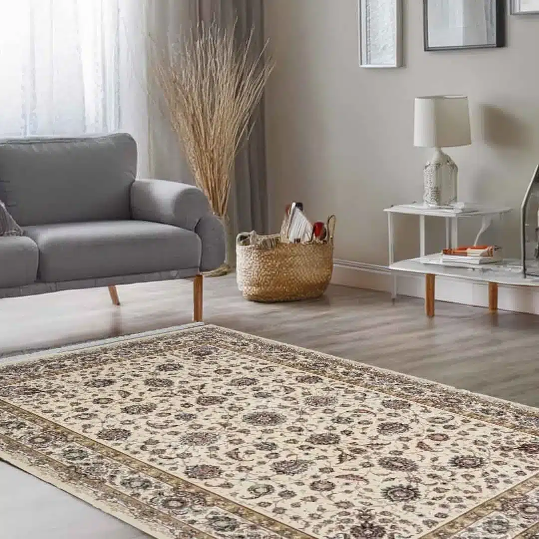 Minyatur Persian Garden Cream Traditional Rug - Image 3