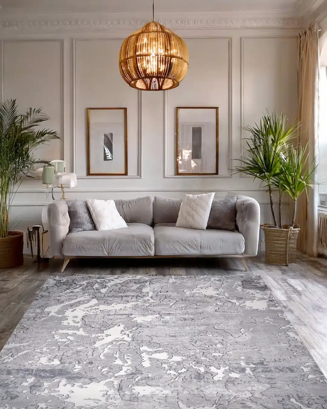 Ruby Abstract Marble Rug - Image 3