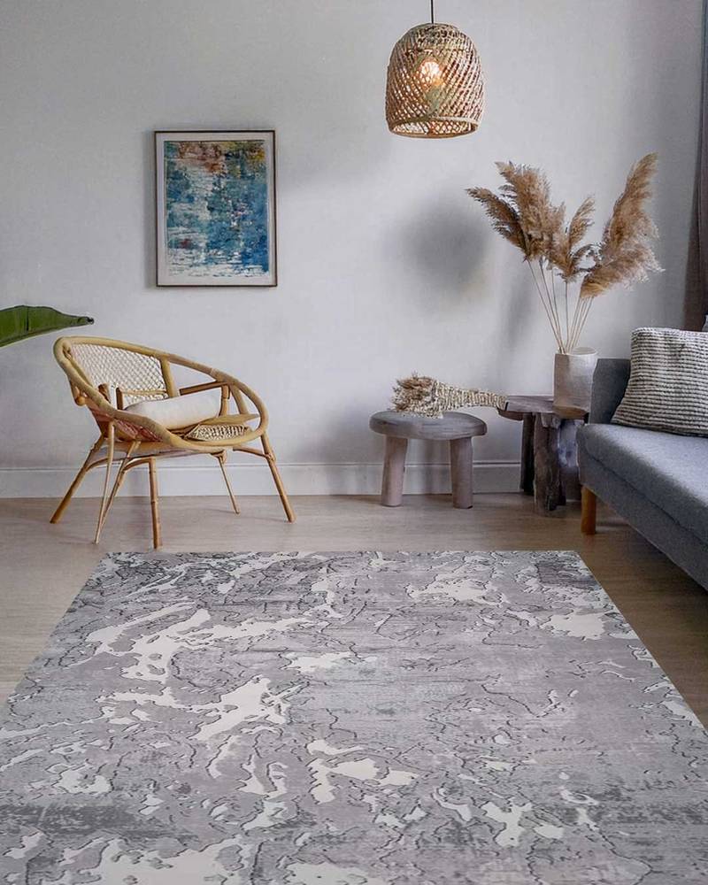 Ruby Abstract Marble Rug - Image 4