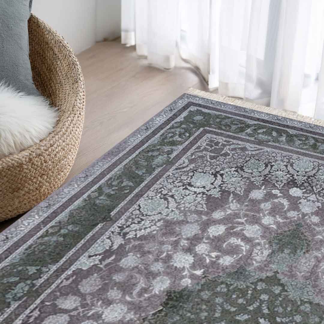Emerald Maniya Green Elegance Rug | E-122 - Image 3