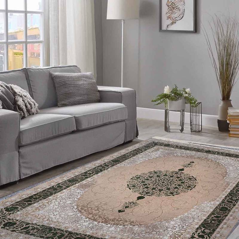 Emerald Abalon Beige Rug | E-123 - Image 2