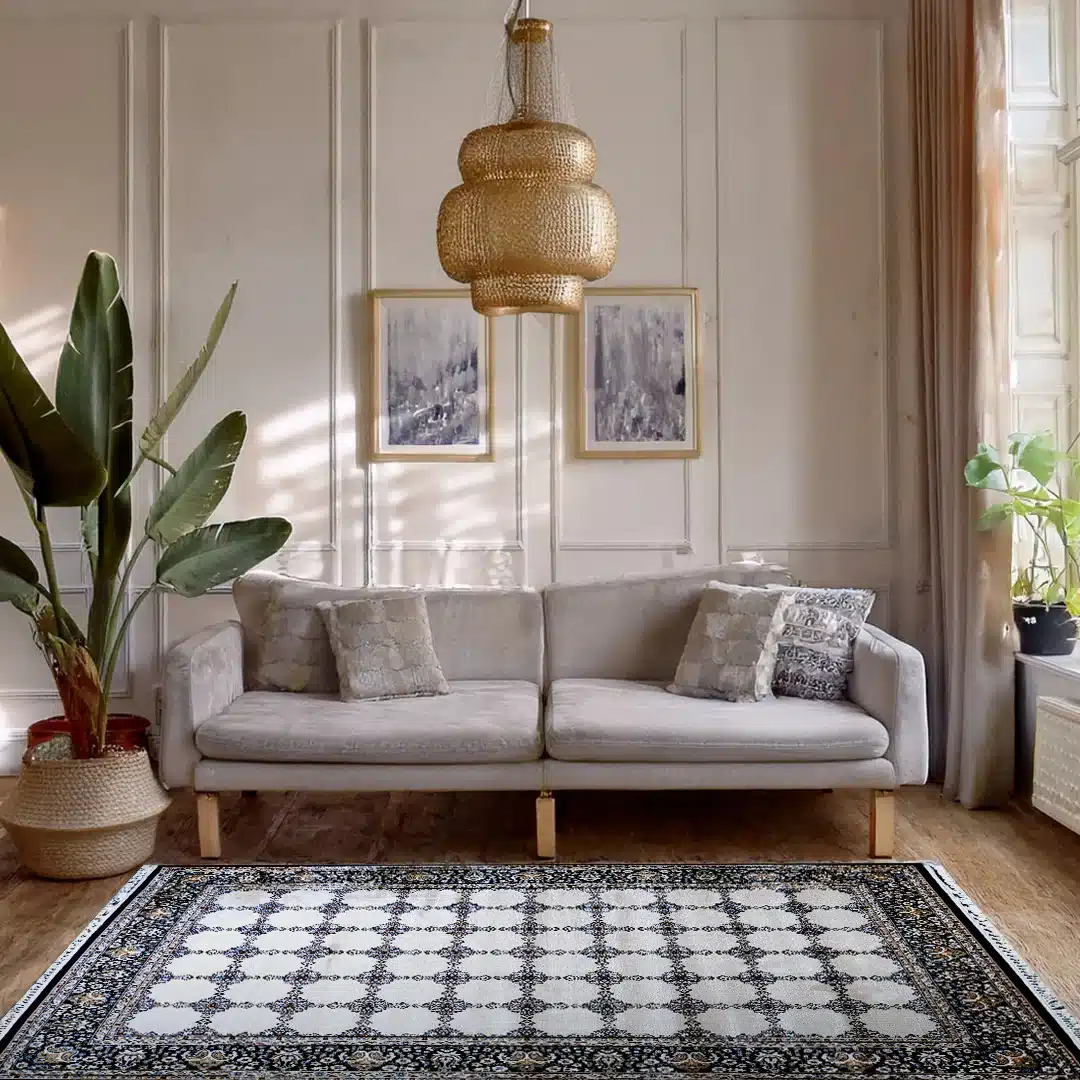 Bukhara Navy Beige Elegance Rug | A636B-E3368-NAVY/BEIGE - Image 2