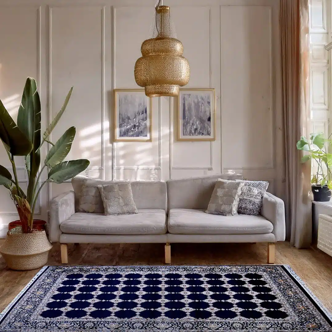 Bukhara Navy Elegance Rug | A636A-E3366-NAVY/NAVY - Image 4