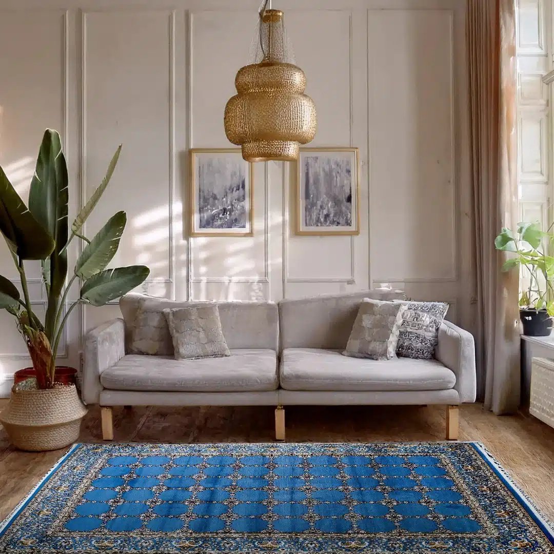 Bukhara Blue Elegance Rug | A636A-E3311-BLUE/BLUE - Image 3