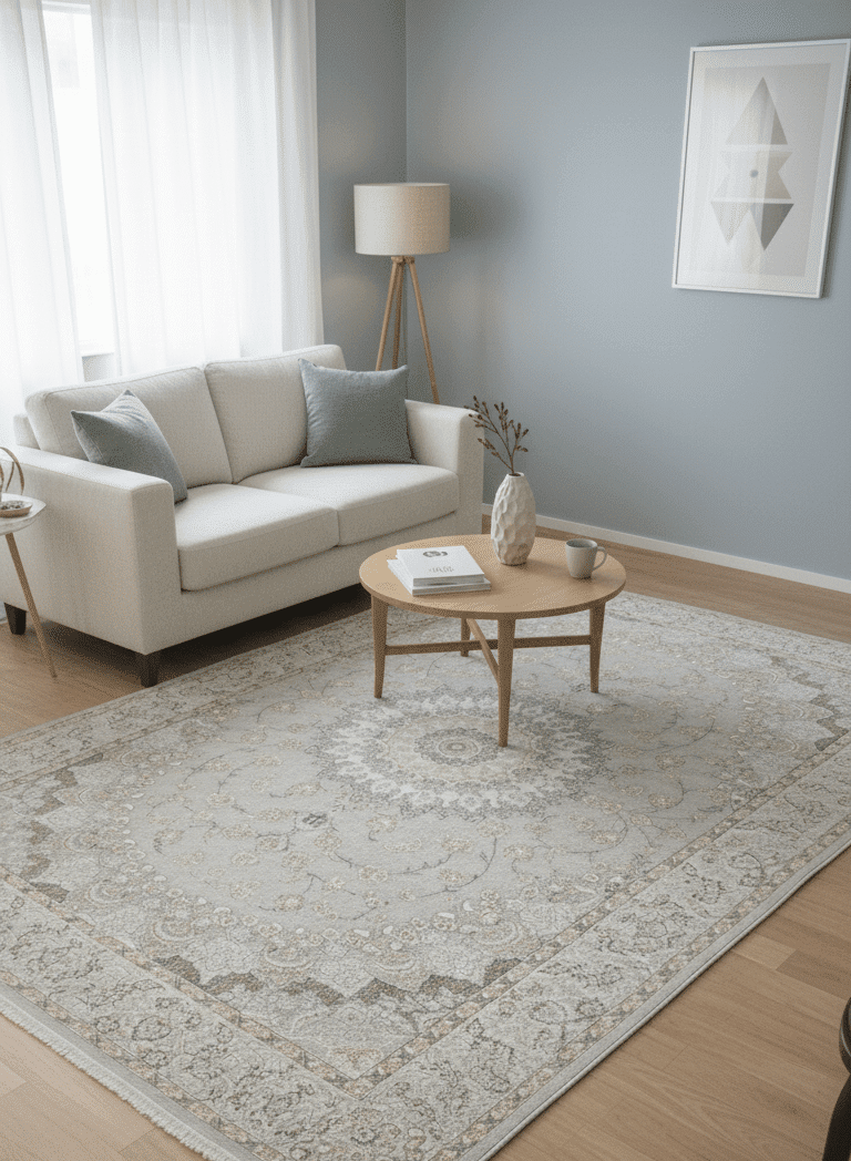 SAPPHIRE Grey Heritage Bloom Rug - Image 2