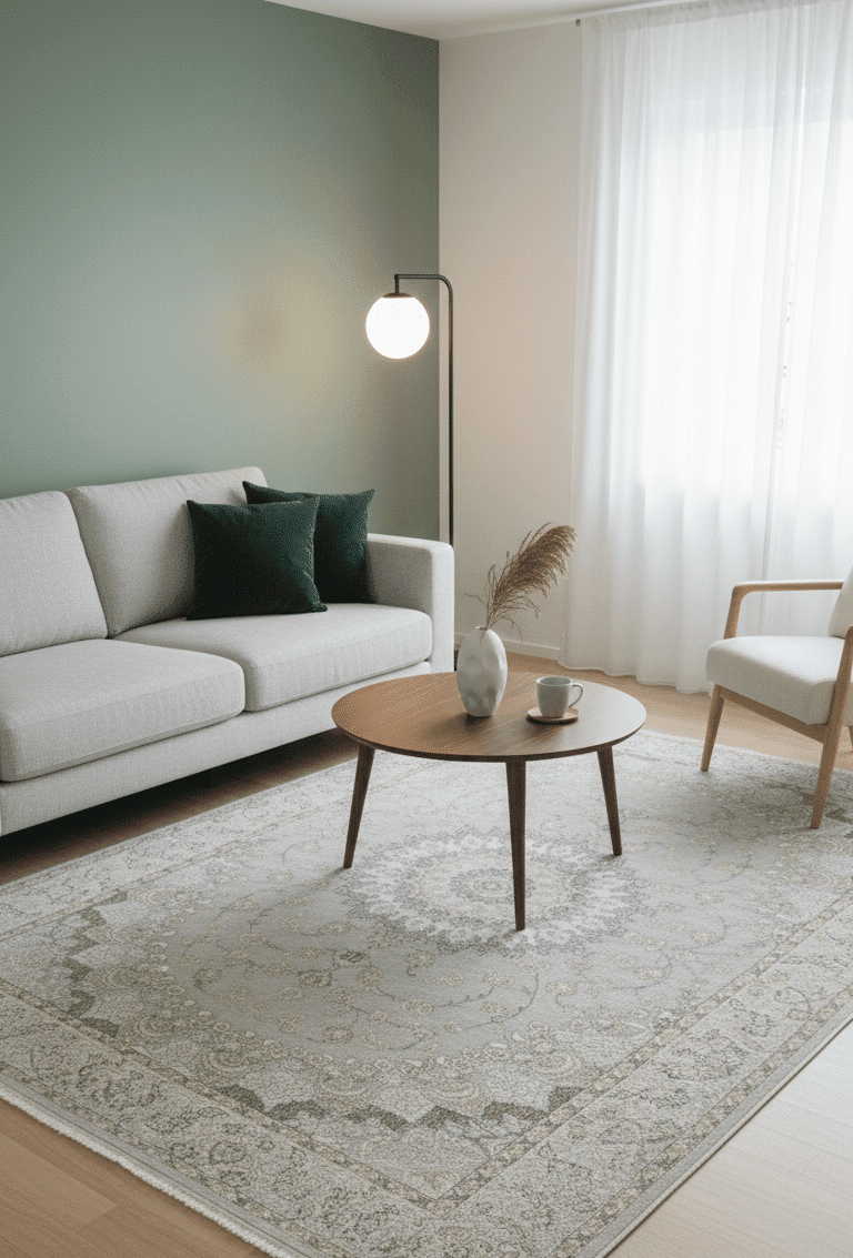 SAPPHIRE Grey Heritage Bloom Rug - Image 3